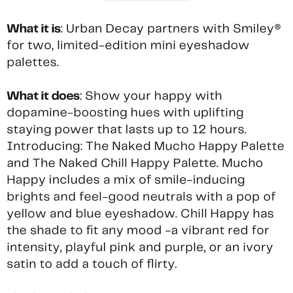 Urban Decay x Smiley Naked Mini Eyeshadow Palette “Mucho Happy”